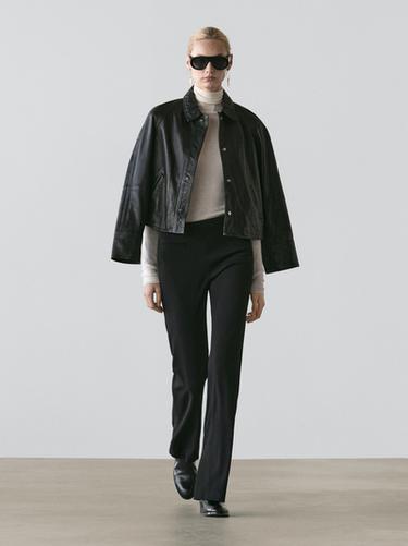 Zara Flared trousers with pocket - Black