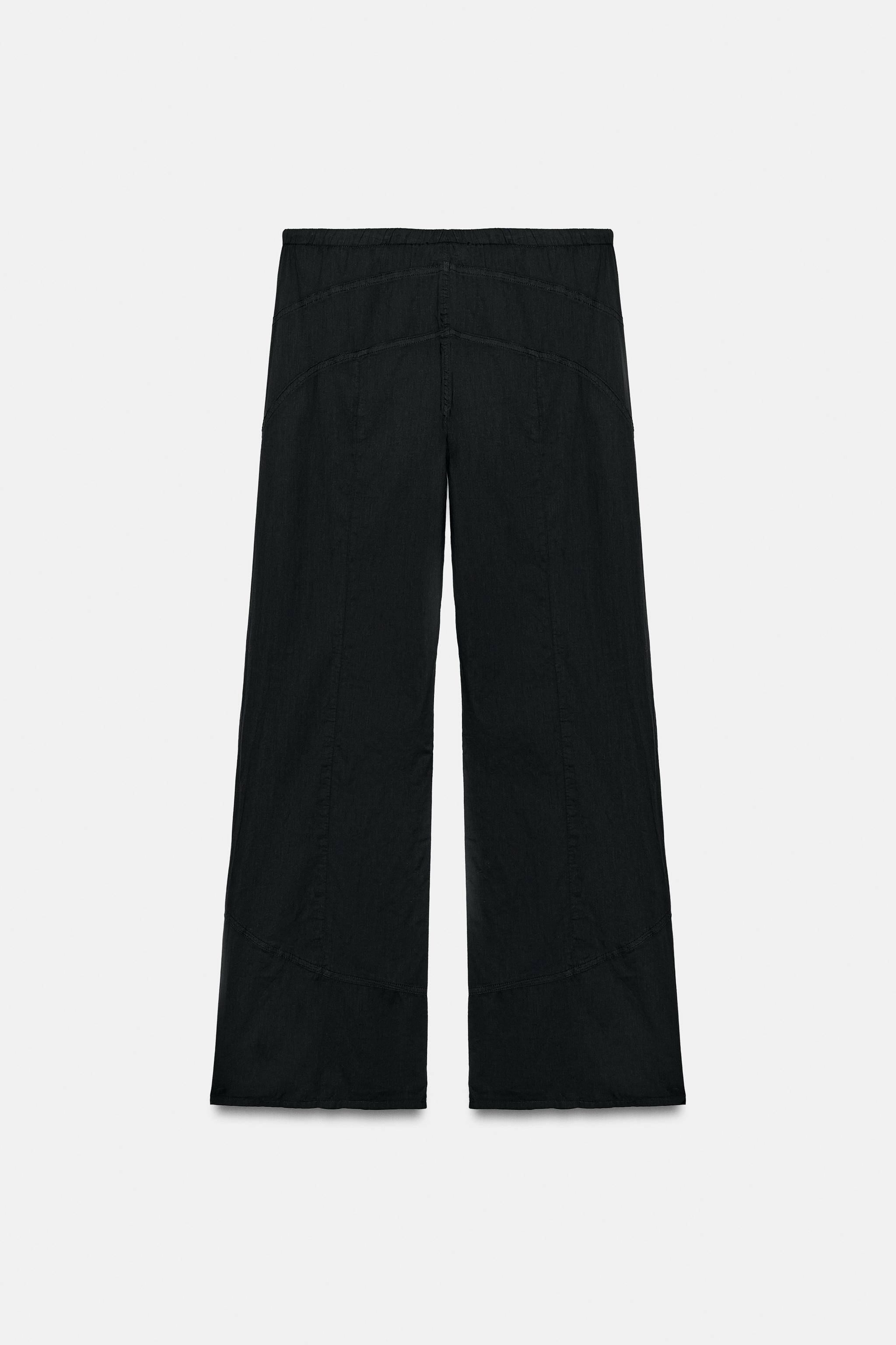 DİKİŞ DETAYLI DÖKÜMLÜ PANTOLON - Görsel 8