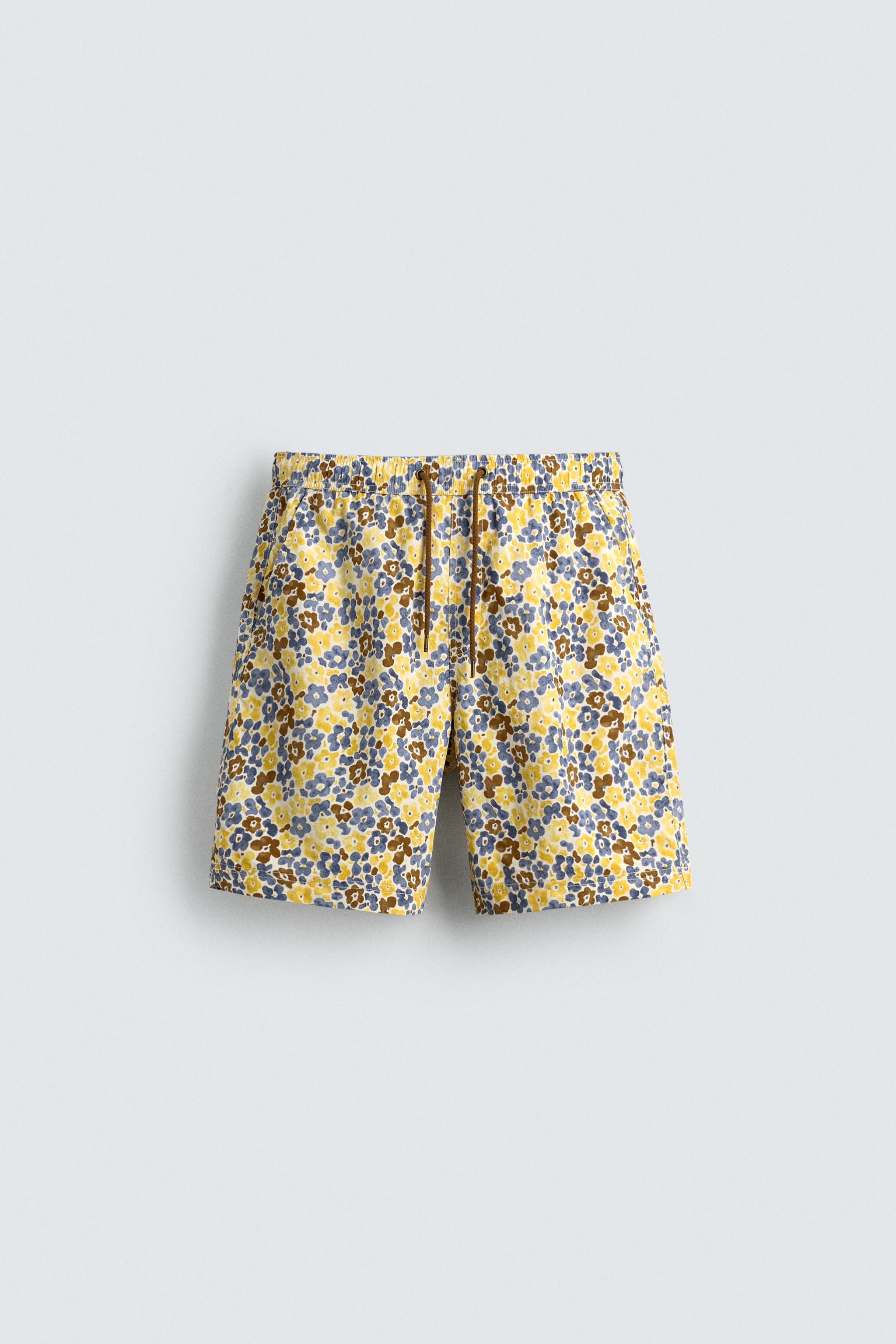 MAILLOT DE BAIN LONG À IMPRIMÉ FLEURI