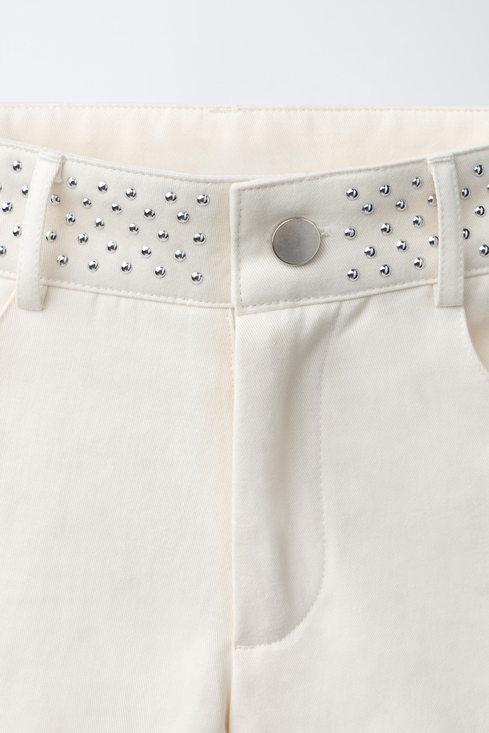 STUD AND STAR DETAIL SHORTS