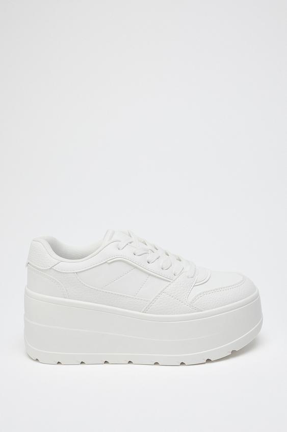სპორტული ფეხსაცმელი პლატფორმა - Zara-ს White - სურათი 0