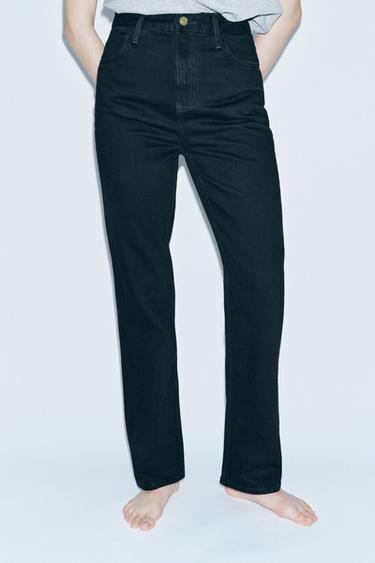 JEANS ZW COLLECTION SLIM TIRO ALTO - Negro de Zara