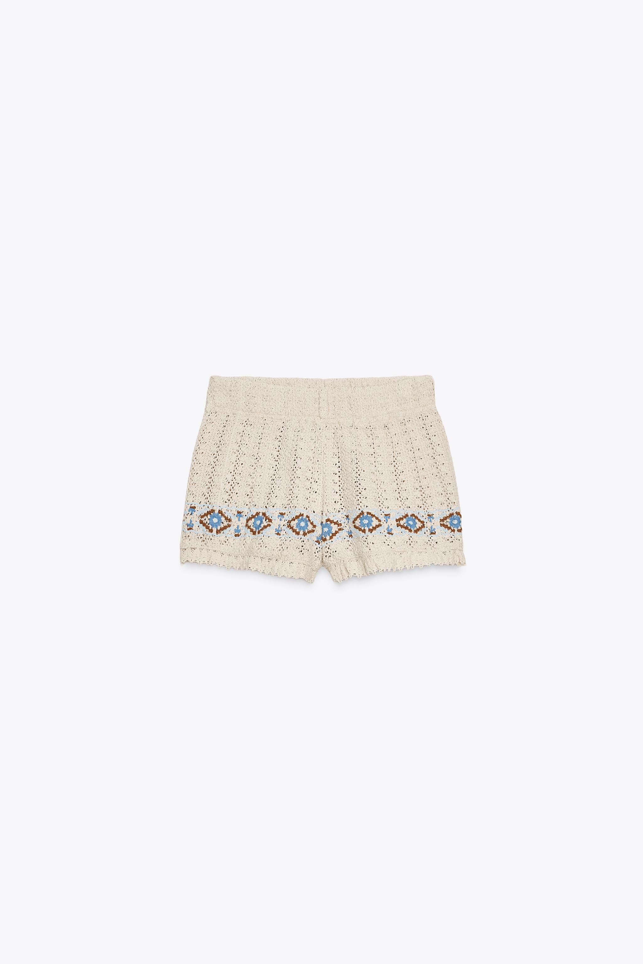 SHORT CROCHET BRODÉ