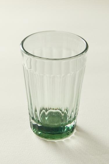 RAISED DESIGN GLASS TUMBLER - Green by Zara - Image 5
