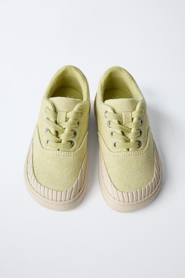 COTTON PLIMSOLLS - Yellow by Zara - Image 4