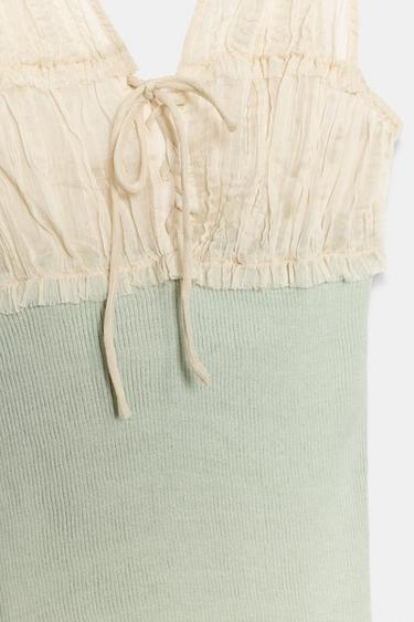 TOP BIMATIÈRE - Bleu clair de Zara - Image 6