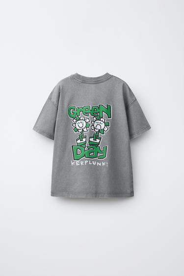 GREENDAY ® WASHED EFFECT T-SHIRT - Grey by Zara