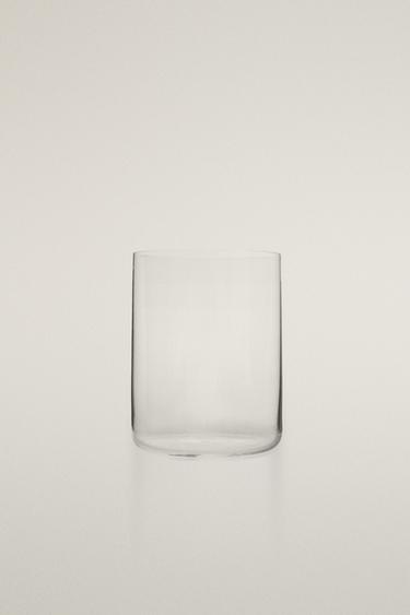 Zaras RAKT GLAS I KRISTALLIN - Genomskinlig