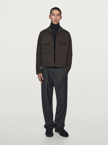 Zara Jacket with pockets - LIMITED - Brown