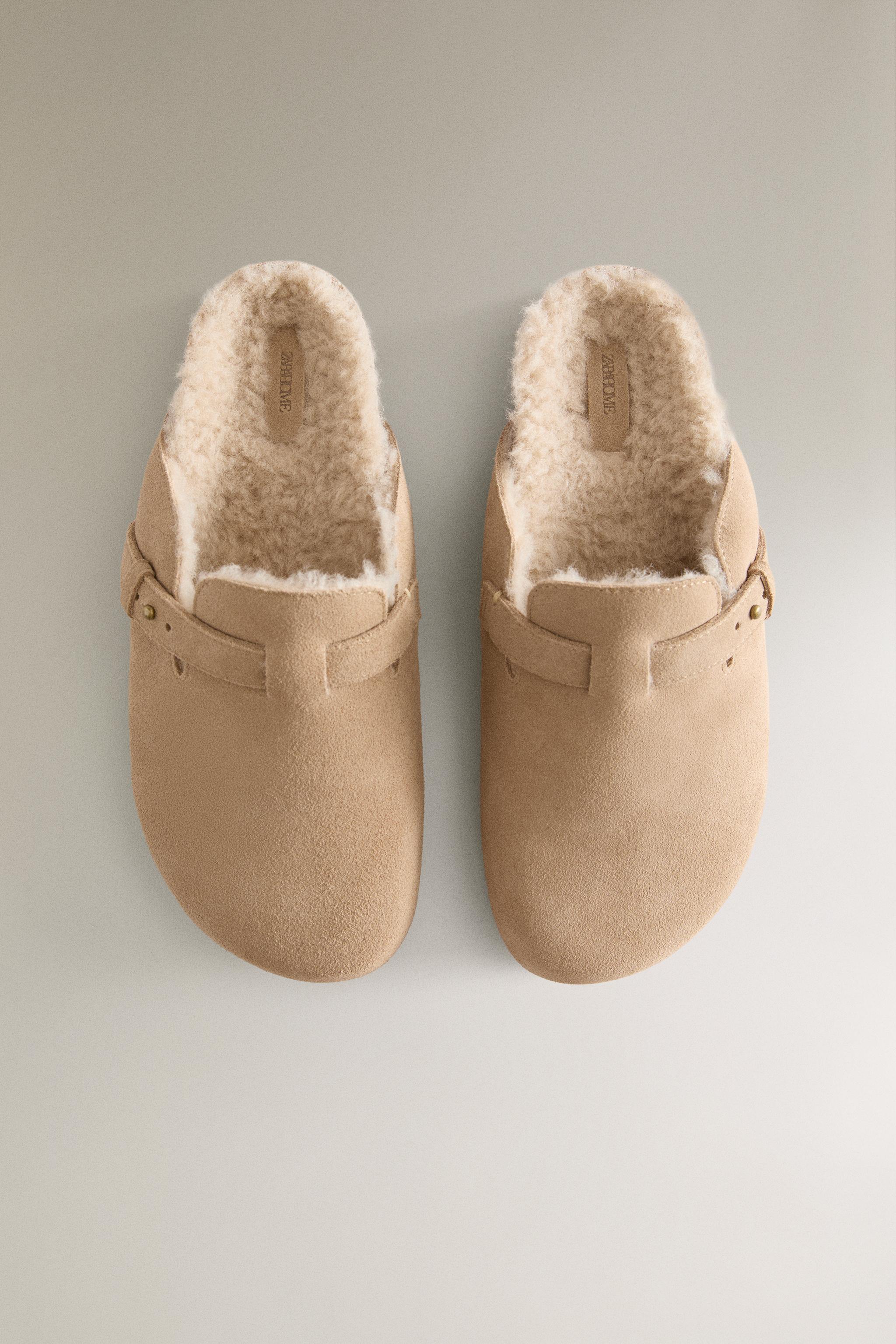 Zara Cream Slip-On Clogs Size 41 DOG CLOGS - Mink Gray | ZARA United States main image 2