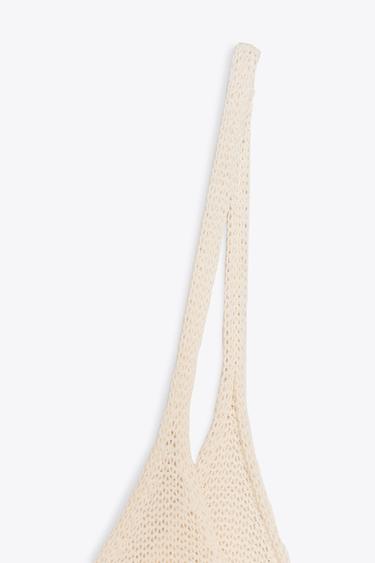 TOP EN MAILLE À BRETELLES - Écru de Zara - Image 4