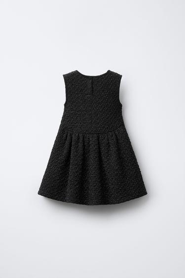 ROBE JACQUARD À BRILLANTS - Noir de Zara - Image 1