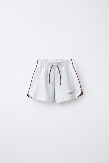 SPORTY CONTRAST BERMUDA SHORTS - Grey marl by Zara