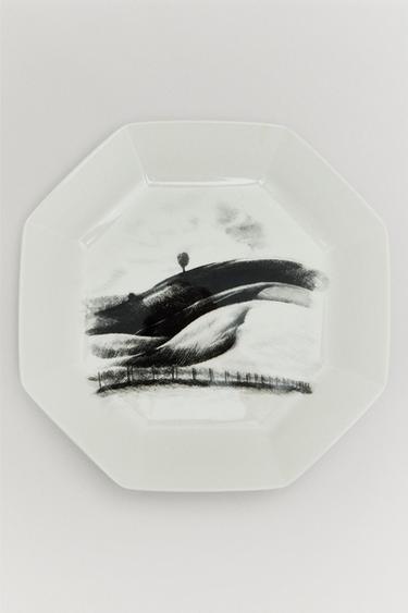 THE SKY OCTOGONAL SERVING PLATE — White 2