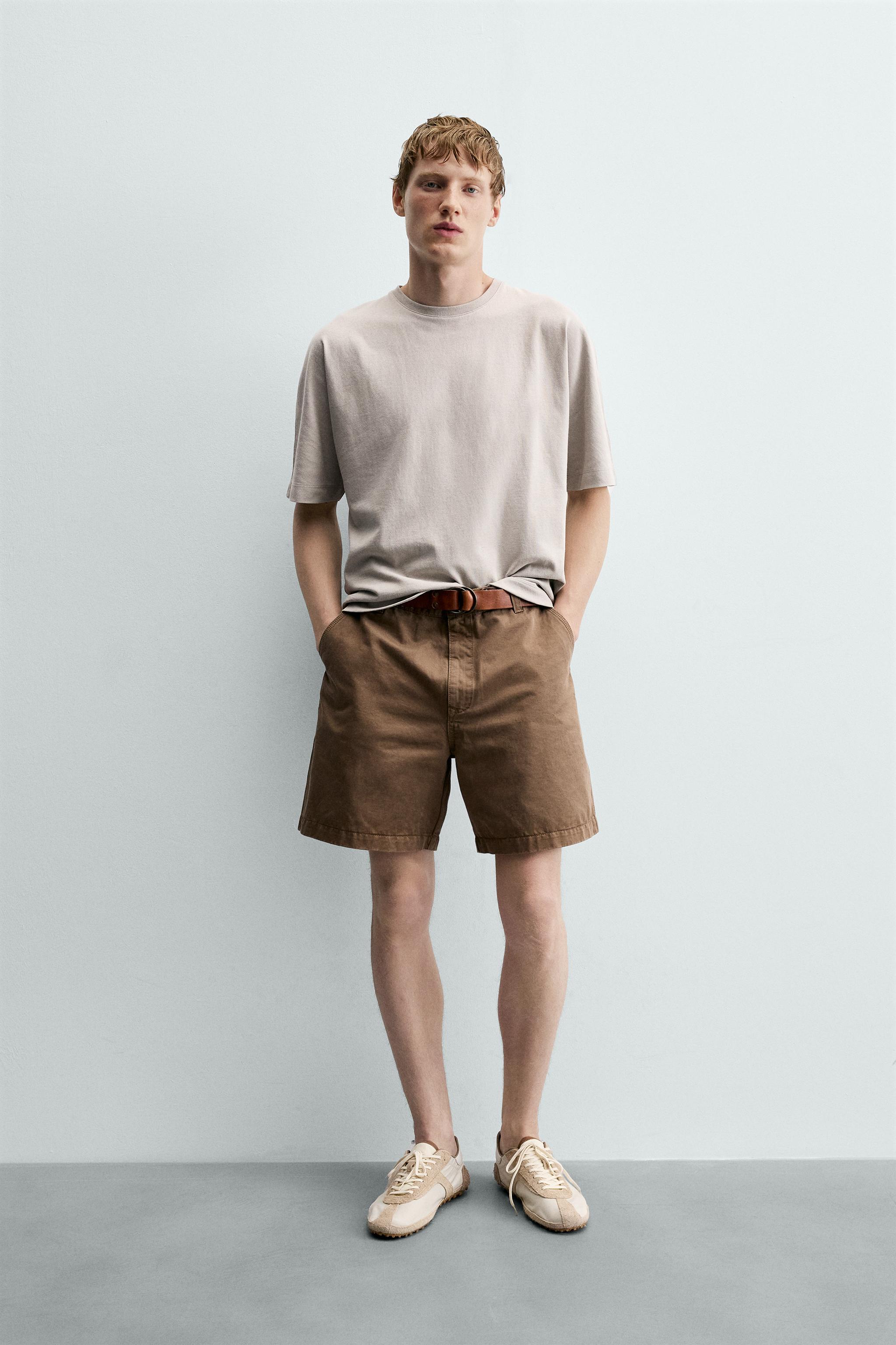 Мужские футболки Zara HEAVYWEIGHT BOXY FIT T-SHIRT
