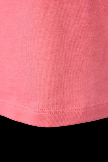 T-SHIRT MIT HÄKELBLUMEN - Koralle von Zara