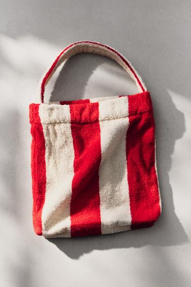 SMALL TERRY BEACH TOILETRY BAG – Piros a ZARA-tól