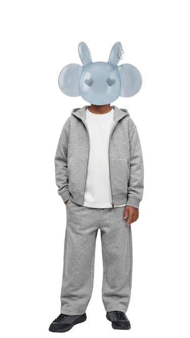 PANTALÓN STRAIGHT FIT EFECTO NEOPRENO - Gris vigoré de Zara