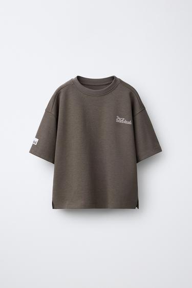 INTERLOCK T-SHIRT - Brown by Zara