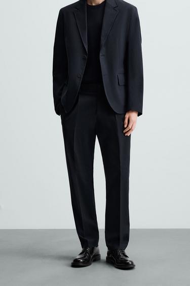 SUIT TROUSERS - LIMITED EDITION - Navy blue by Zara