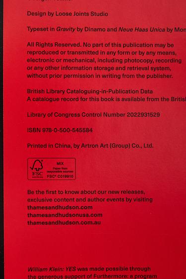 LIVRE WILLIAM KLEIN - Rouge de Zara - Image 5