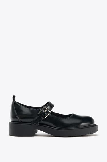 PLATFORM BUCKLE MARY JANE SHOES - Black by Zara