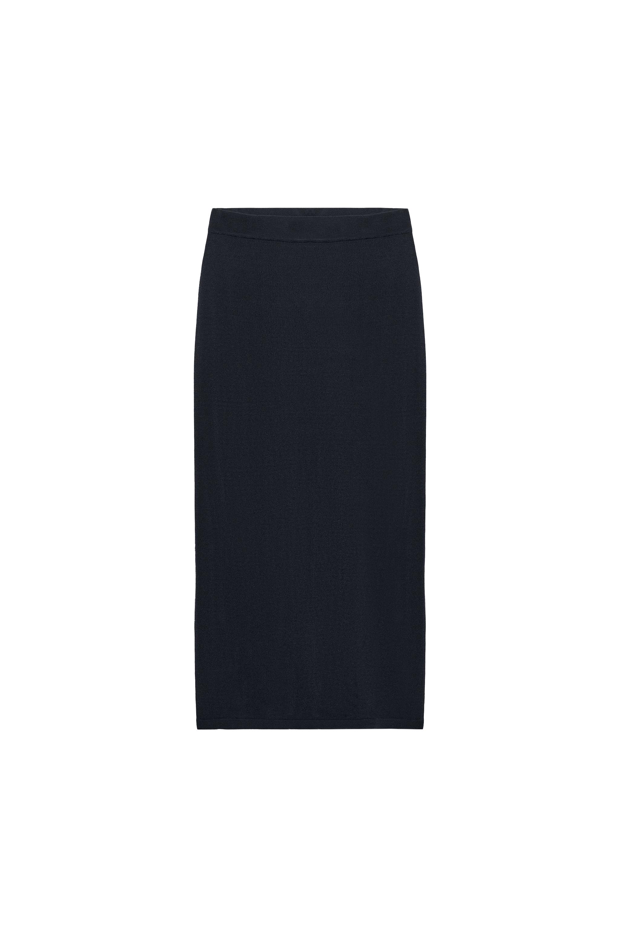 FINE KNIT MIDI SKIRT