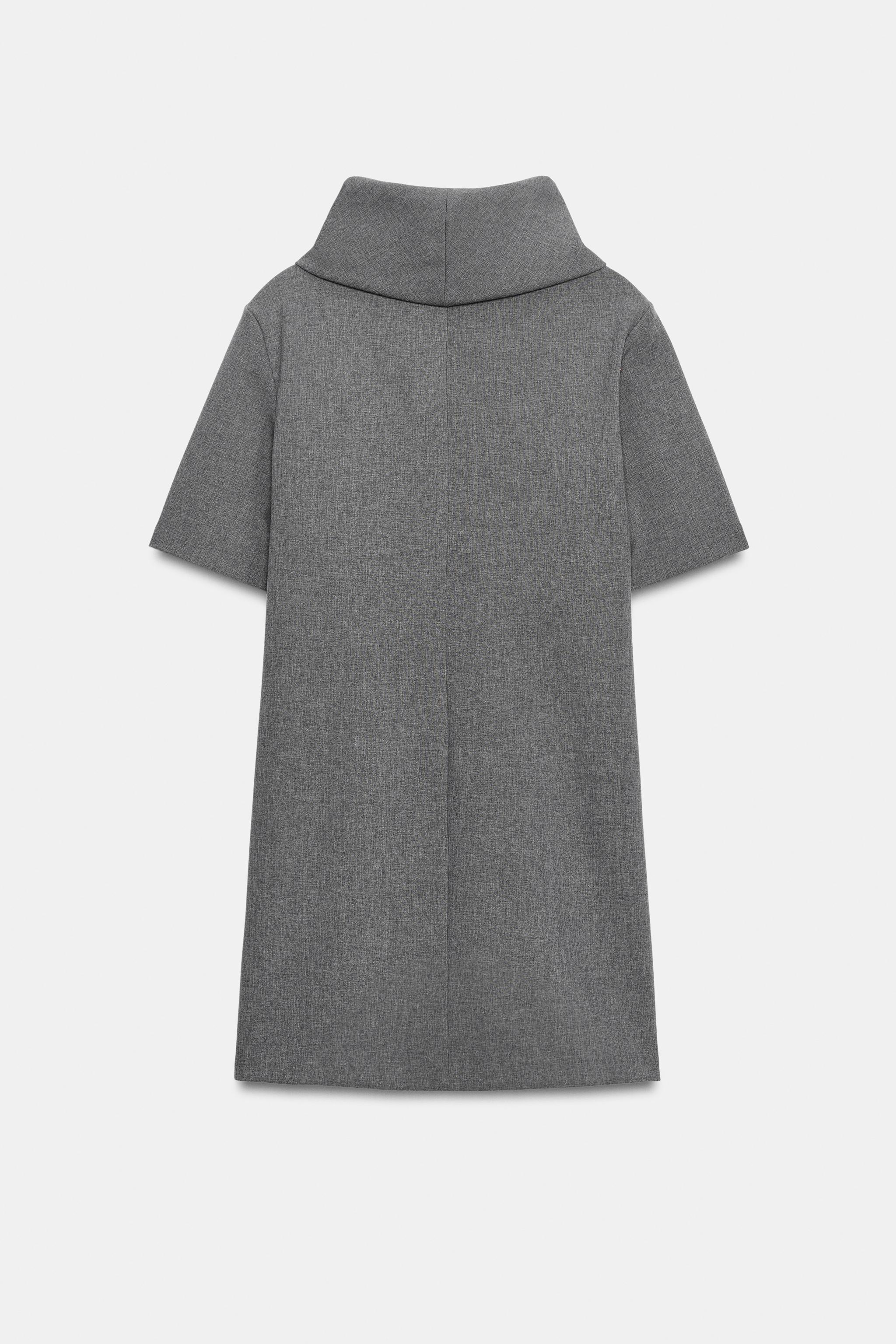 HIGH-NECK MINI DRESS
