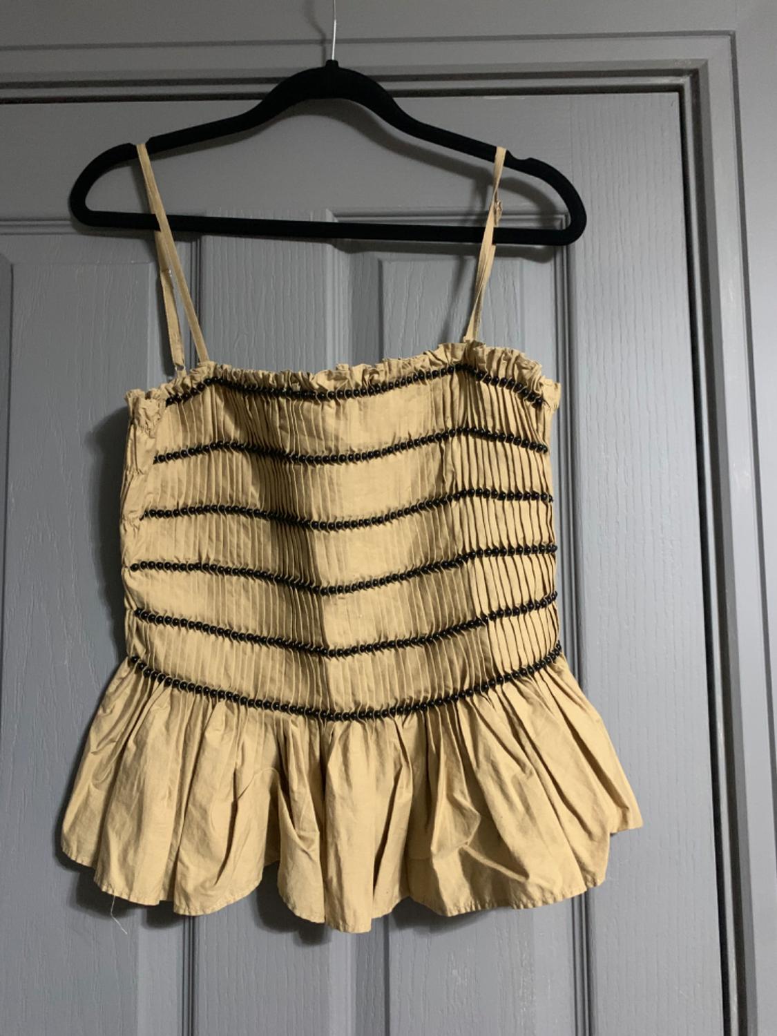 BEADED POPLIN TOP - Image 3