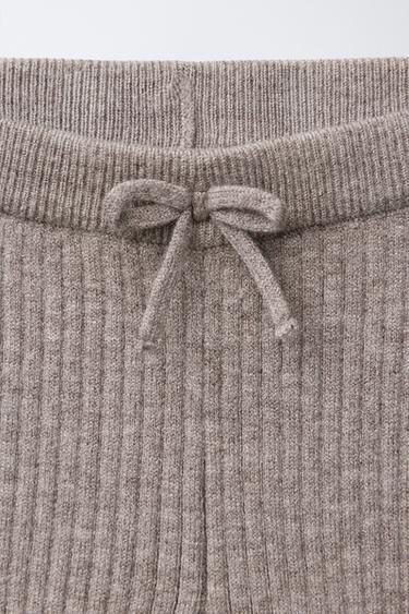 FLARE KNIT LEGGINGS - Taupe grey by Zara - Image 2