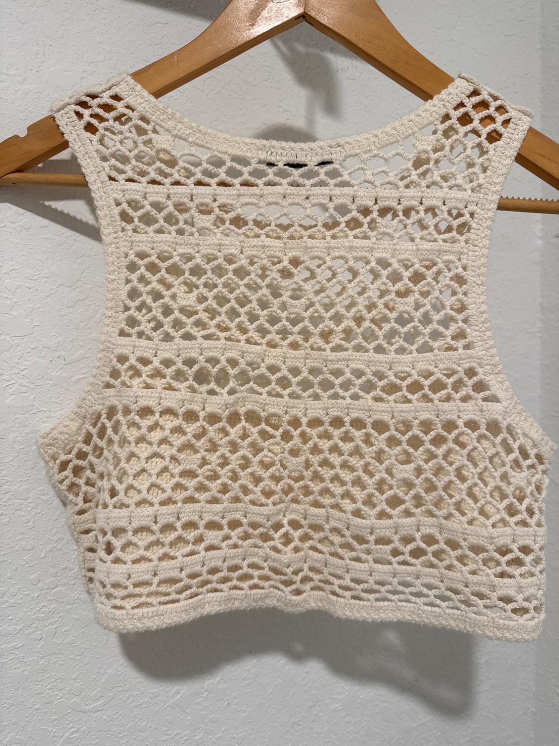 TOP CROPPED CROCHET - Image 3