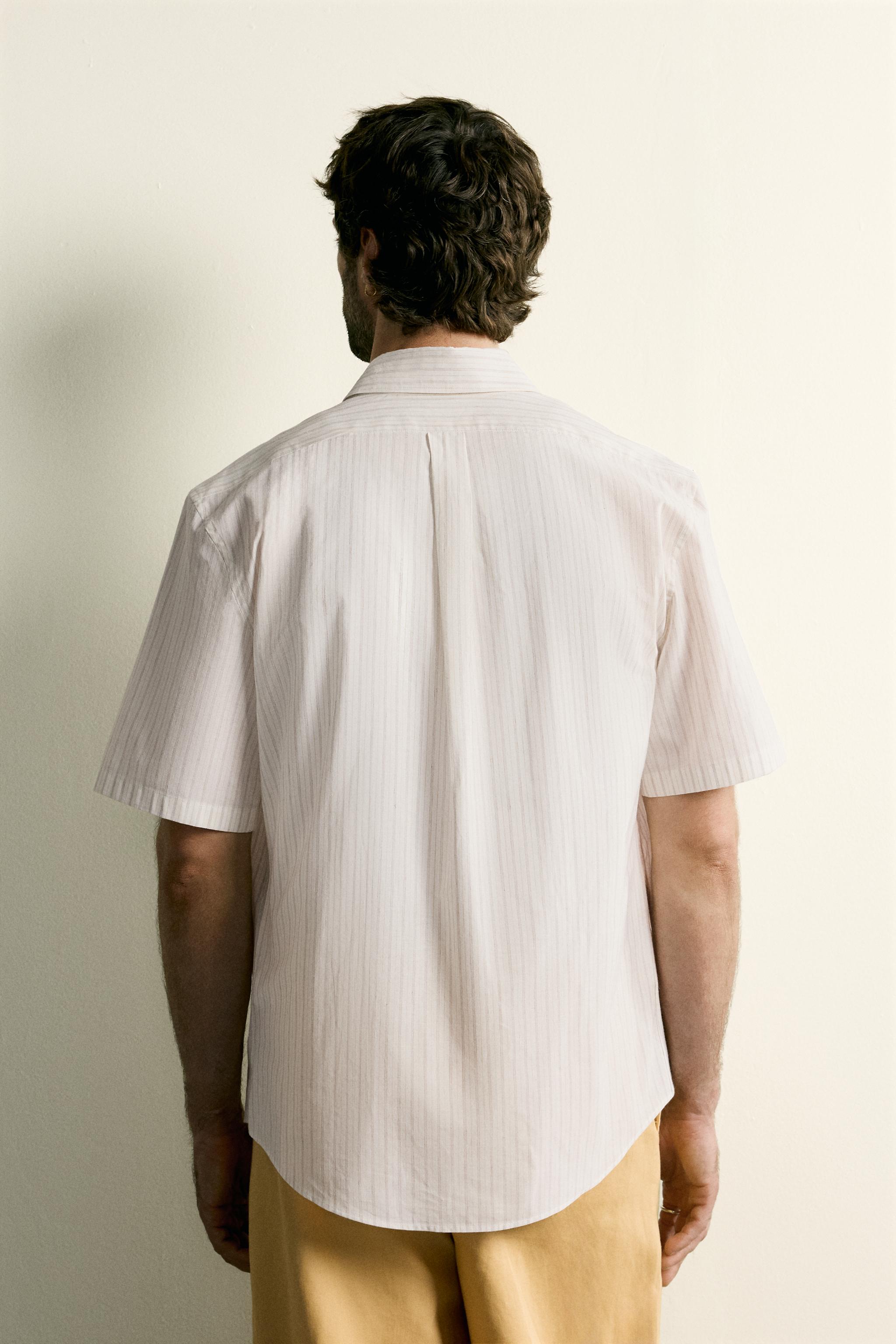 CHEMISE REGULAR FIT JACQUARD À RAYURES