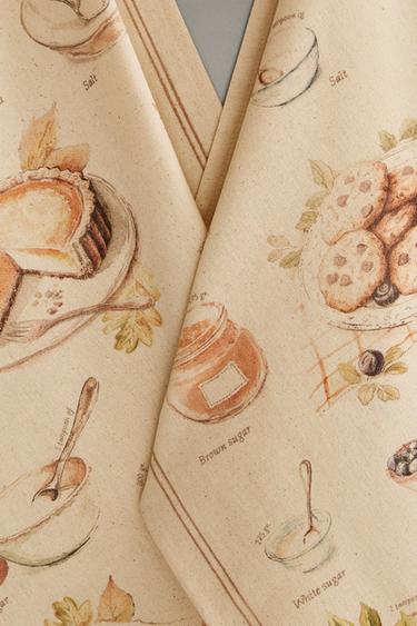LOT DE TORCHONS DE CUISINE EN COTON CITROUILLE (LOT DE 2) - Vert de Zara - Image 3
