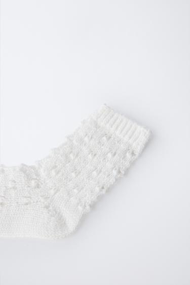 OPEN-KNIT SOCKS - White by Zara - Image 1