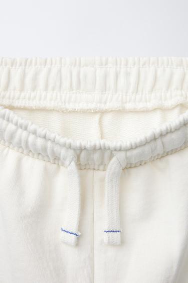 CONTRAST TRIM BERMUDA SHORTS - Ecru by Zara - Image 2