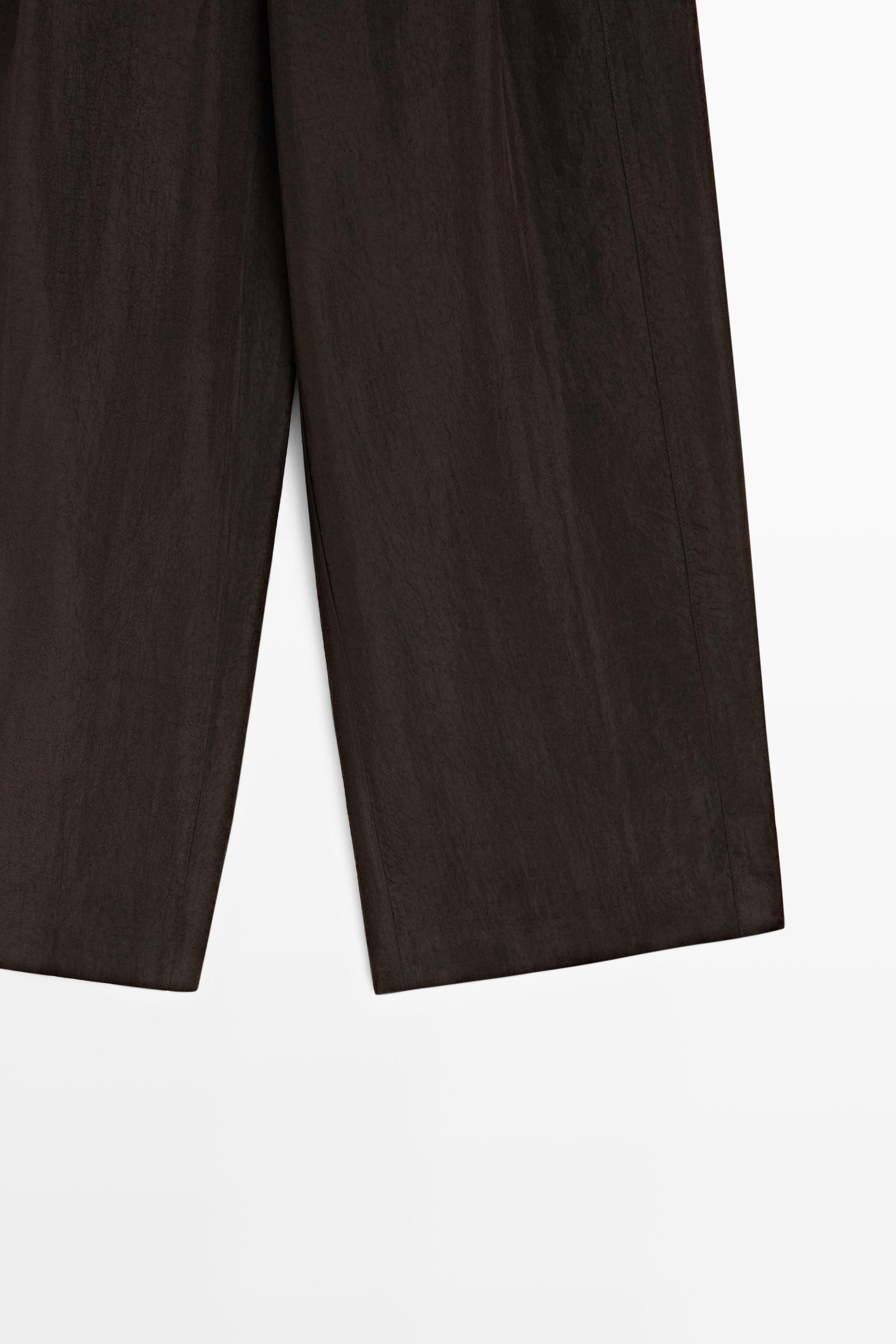 Pantalon fluide wide leg à pinces