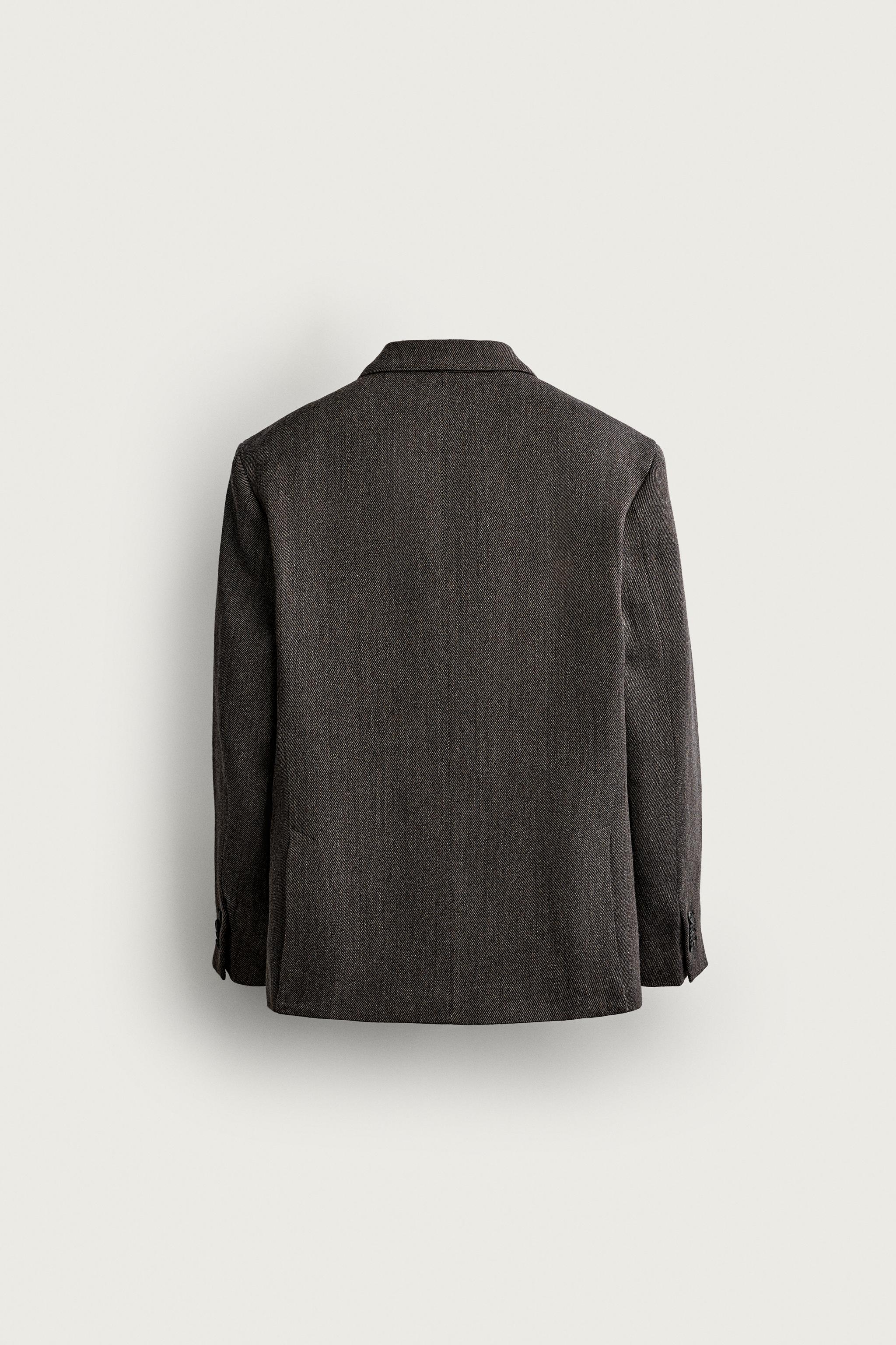 Wool-Blend Double-Breasted Blazer