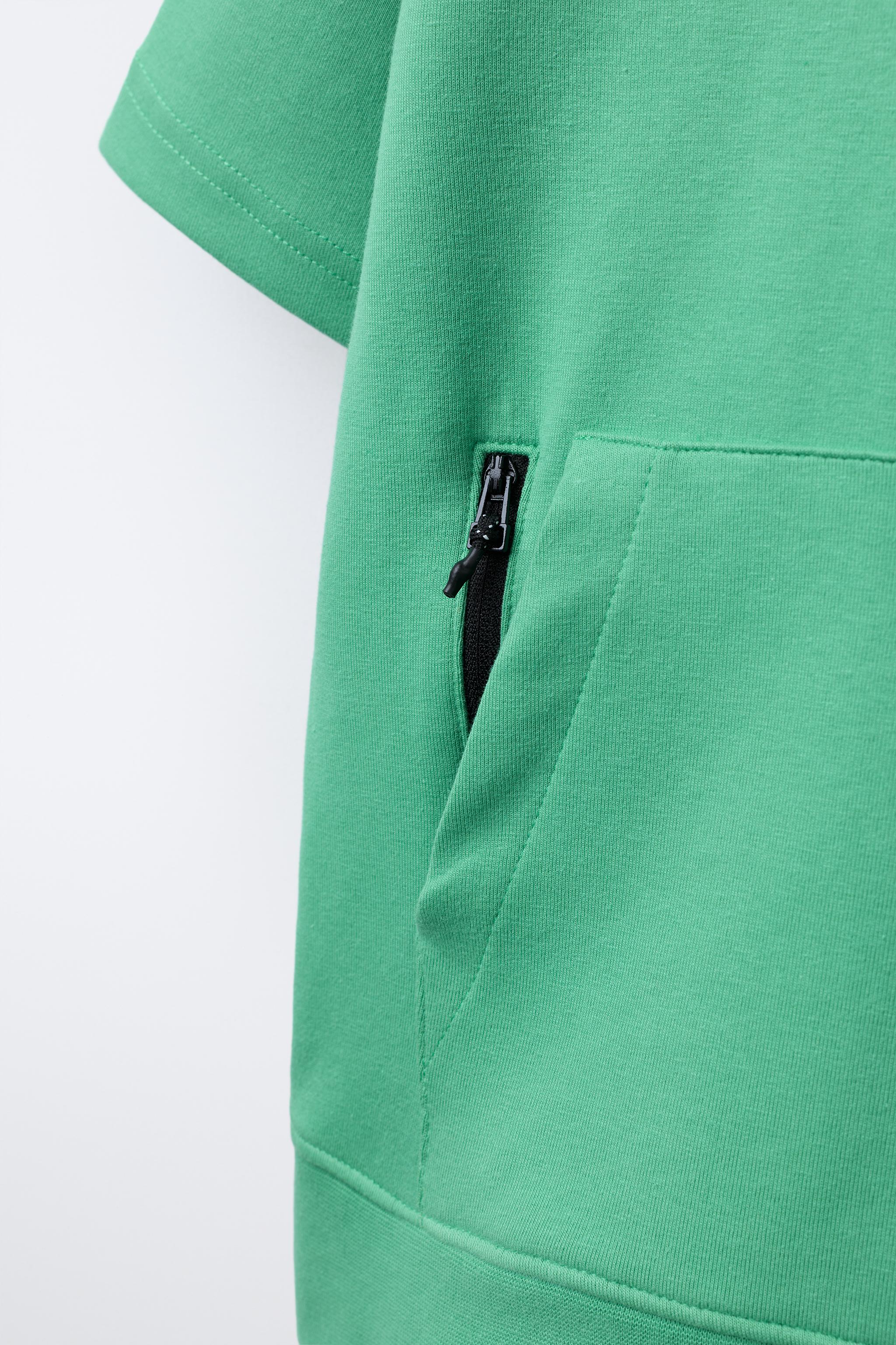 ZARA スウェット Shop Zara CHAMPION® X ZARA LONG SLEEVE PATCH T-SHIRT at