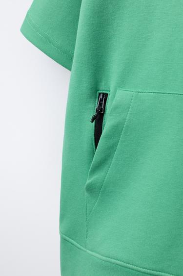 SWEAT SPORTY INTERLOCK - Vert de Zara - Image 3