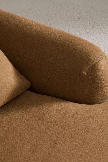 Zara LINEN-ARMCHAIR 01 COVER - Mustard