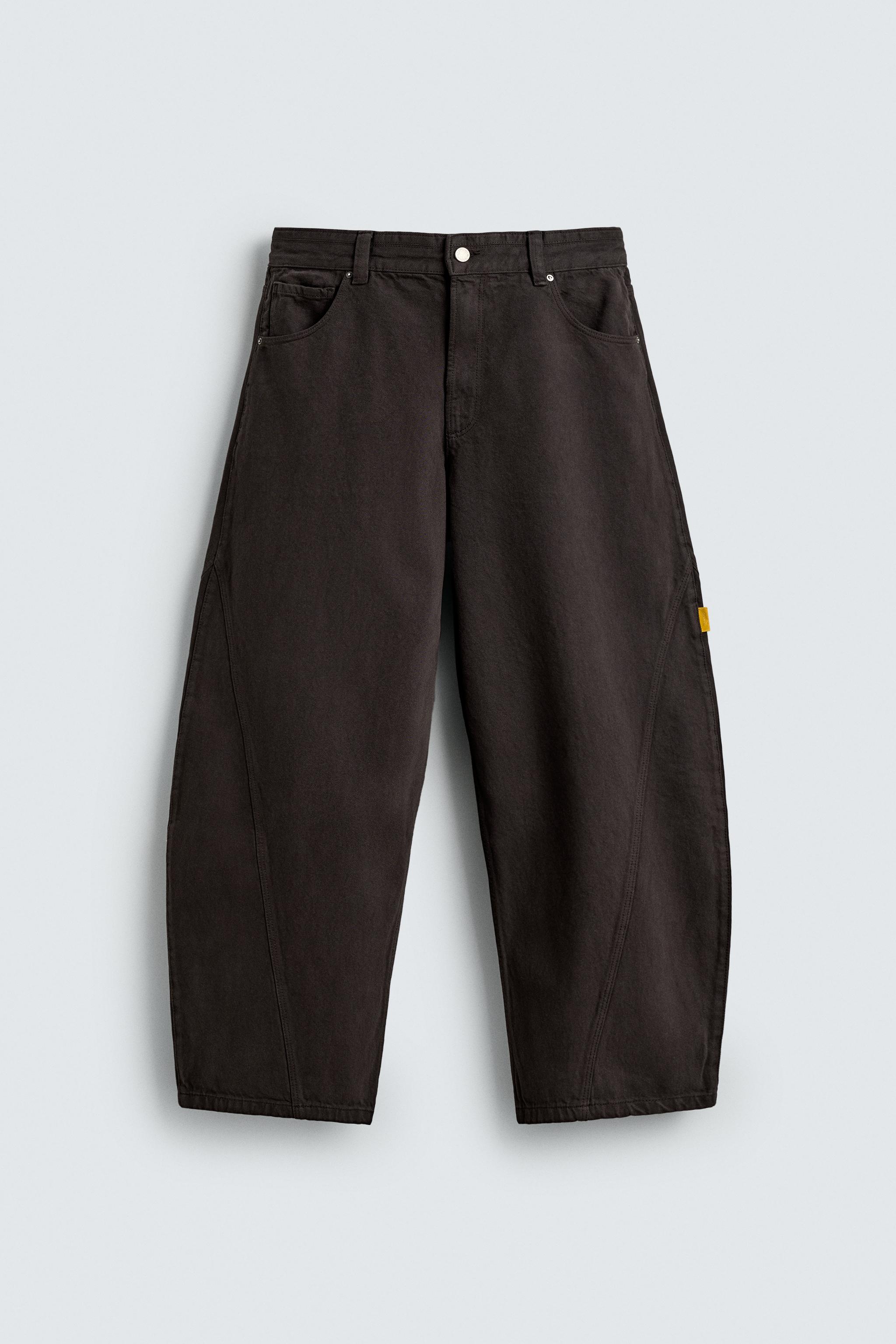 BALLOON FIT PANTS WITH SEAMS
