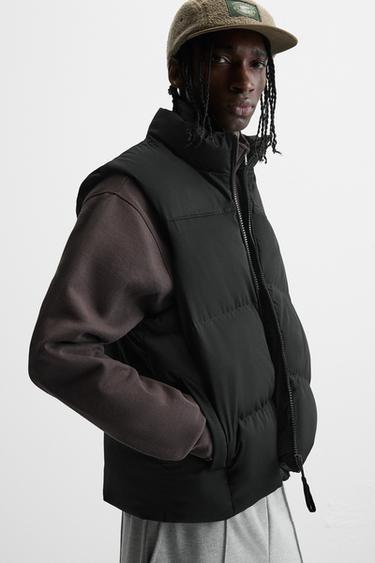 PUFFER GILET - Black by Zara