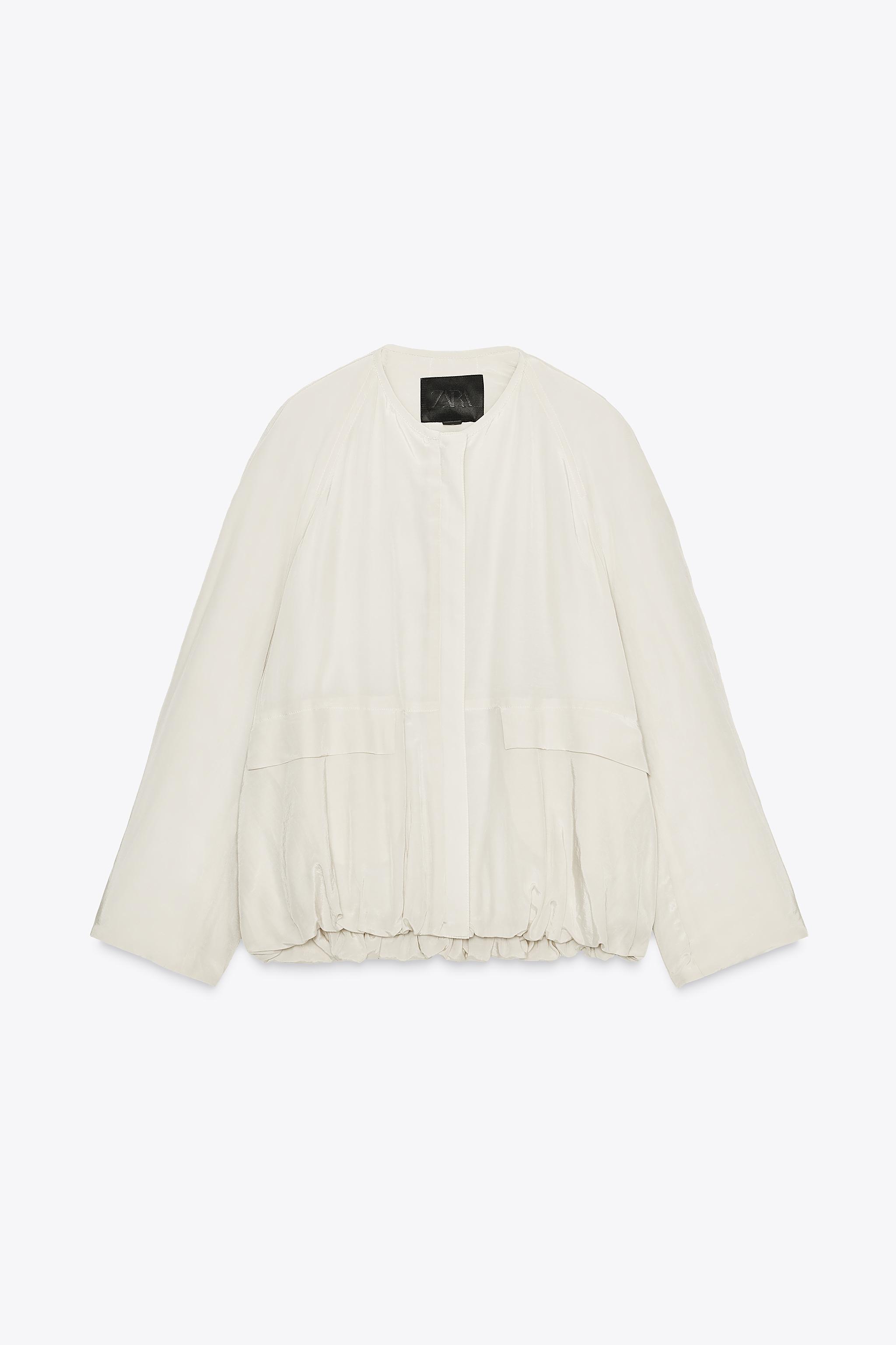 ZARA キルティングジャケット　白 まだ間に合う！】大バズり中のZARA『ハートキルティング
