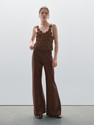 Zara Floral crochet detail top - Studio -  - Image 0