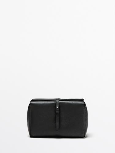 Zara Nappa leather toiletry bag - Black