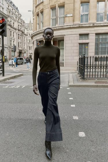 PANTALÓN Z1975 BOOTCUT DENIM - Azul de Zara