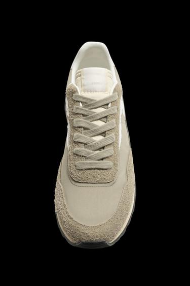 RETRO-STYLE SNEAKERS - Taupe Grey by Zara