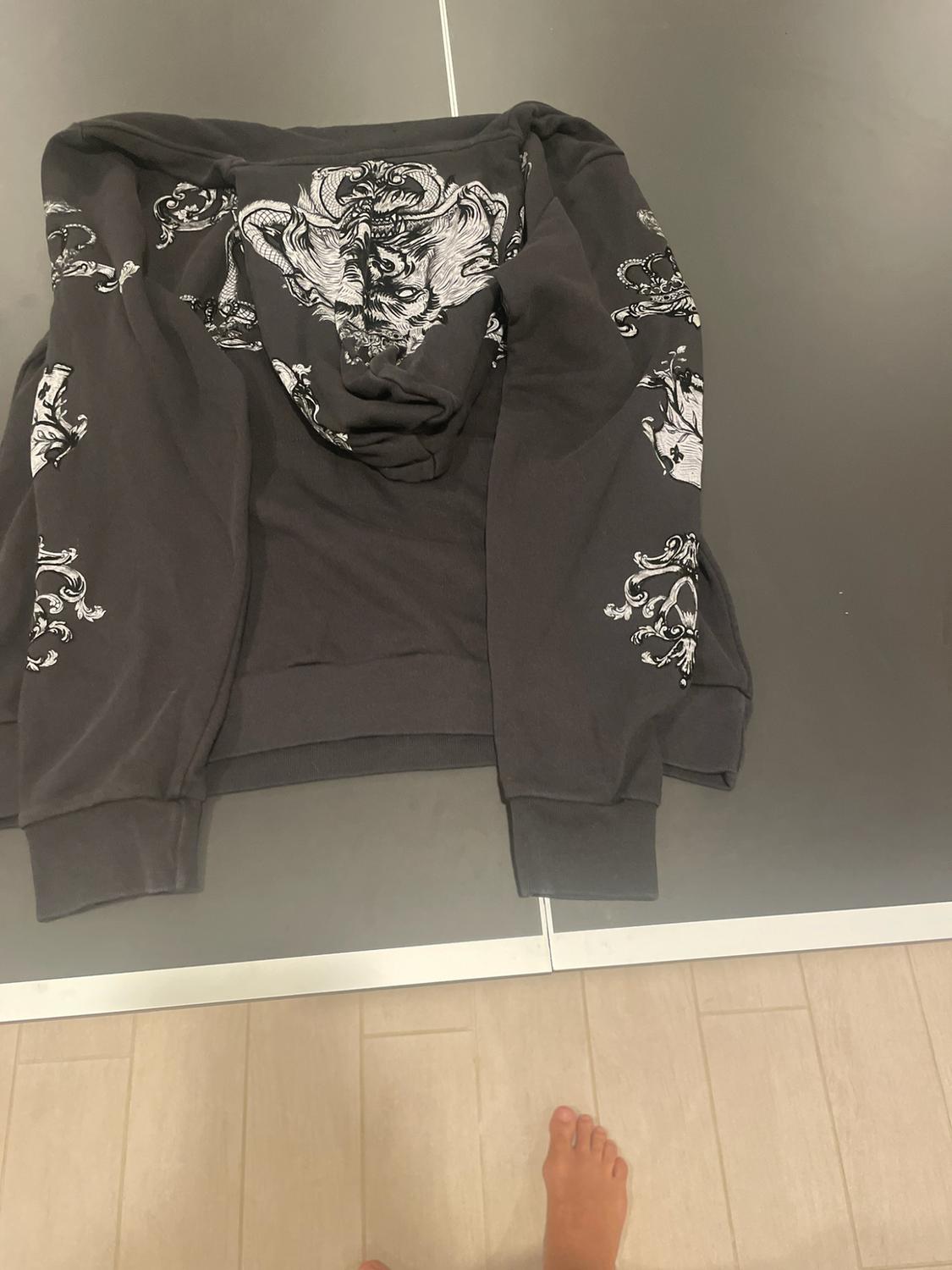 FLOCKED HERALDIC SWEATSHIRT - Image 5