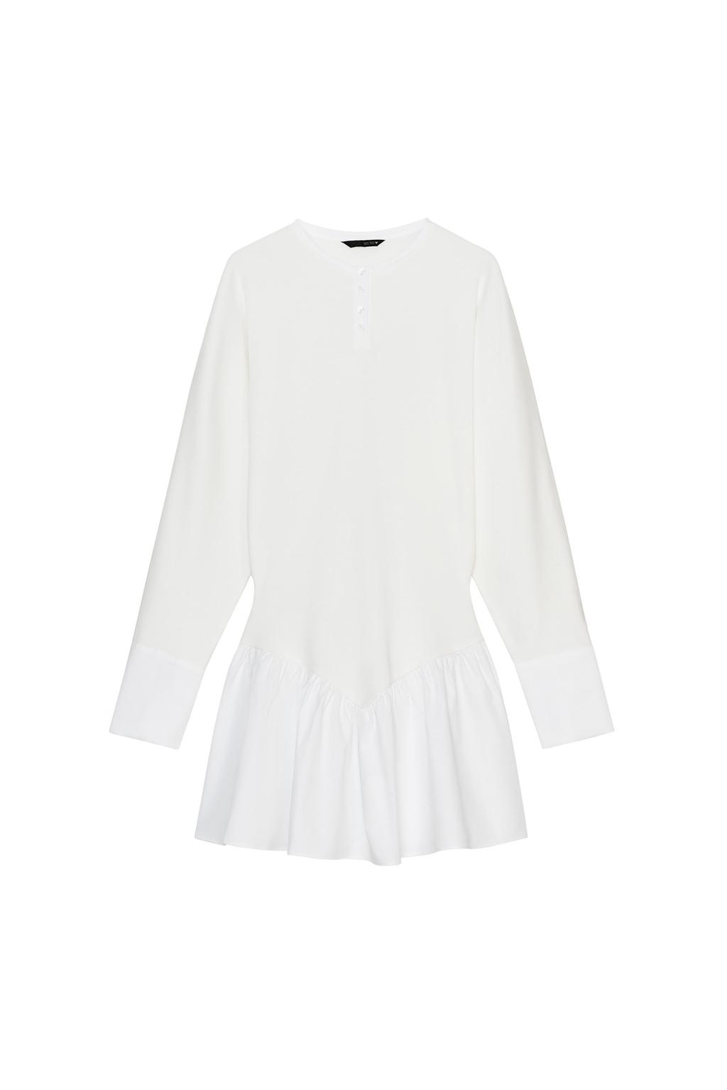 SHORT COMBINATION BATWING SLEEVE DRESS - image 3