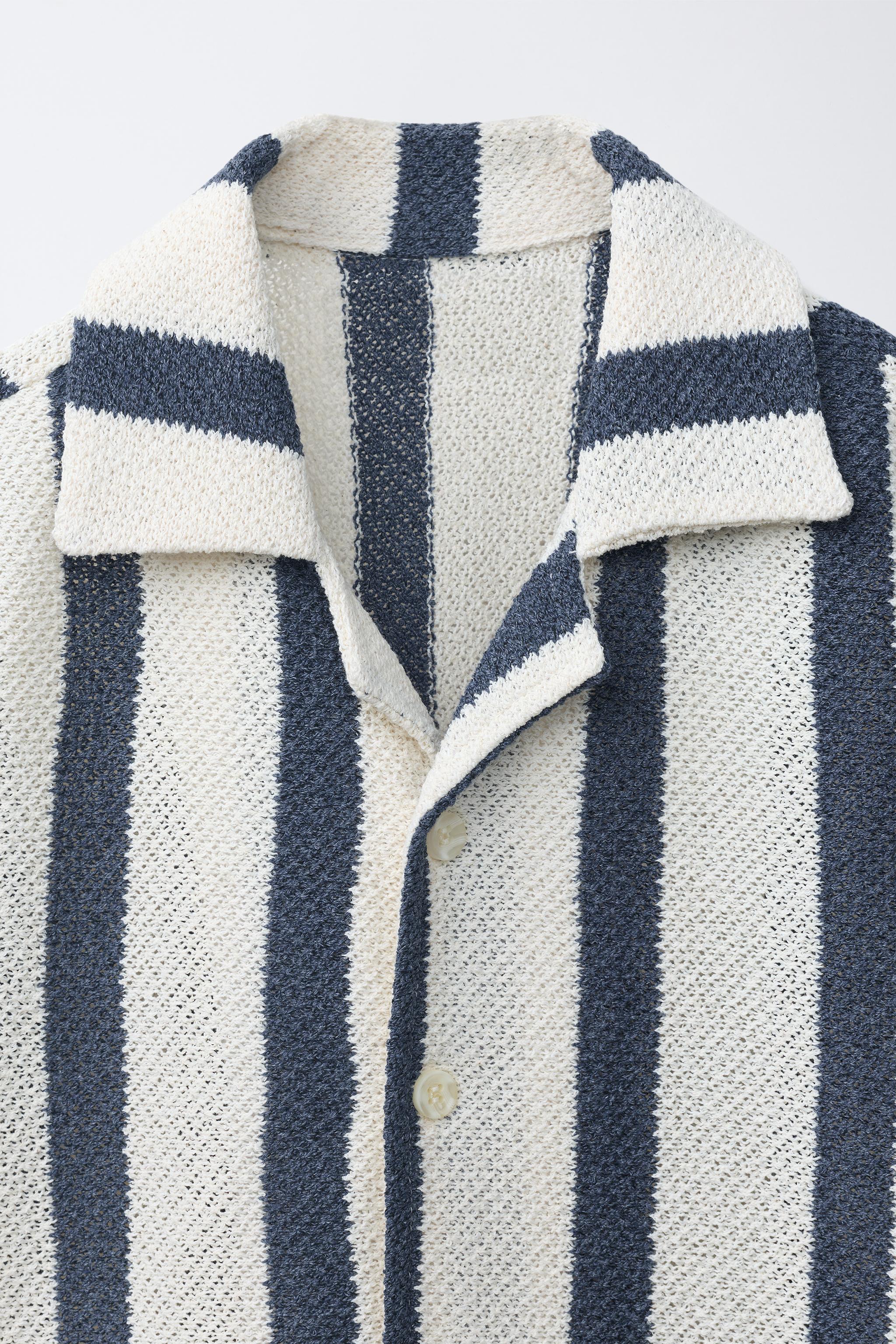 STRIPED KNIT SHIRT